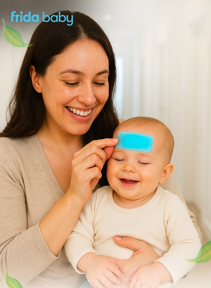 fridababy FeverFrida Cool Pads – Instant Cooling Relief for Kids’ Fever – Skin-Safe, No Refrigeration Needed, Stays in Place, Lasts Up to 8 Hours – 5 Cold Compresses - Image 4